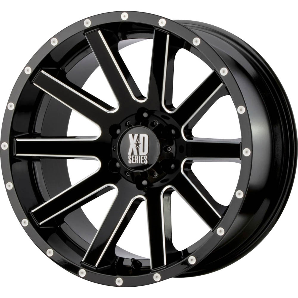 XD XD818 HEIST Satin Black Milled Wheel (22
