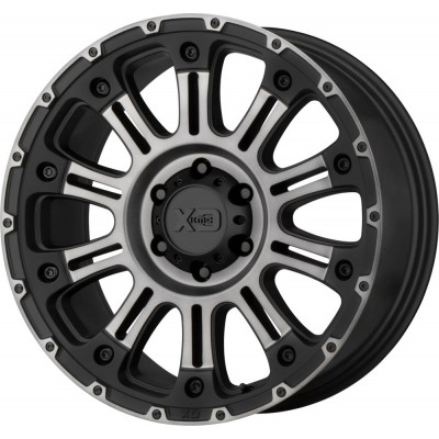 XD XD829 HOSS II Satin Black Machined Gray Tint Wheel (17
