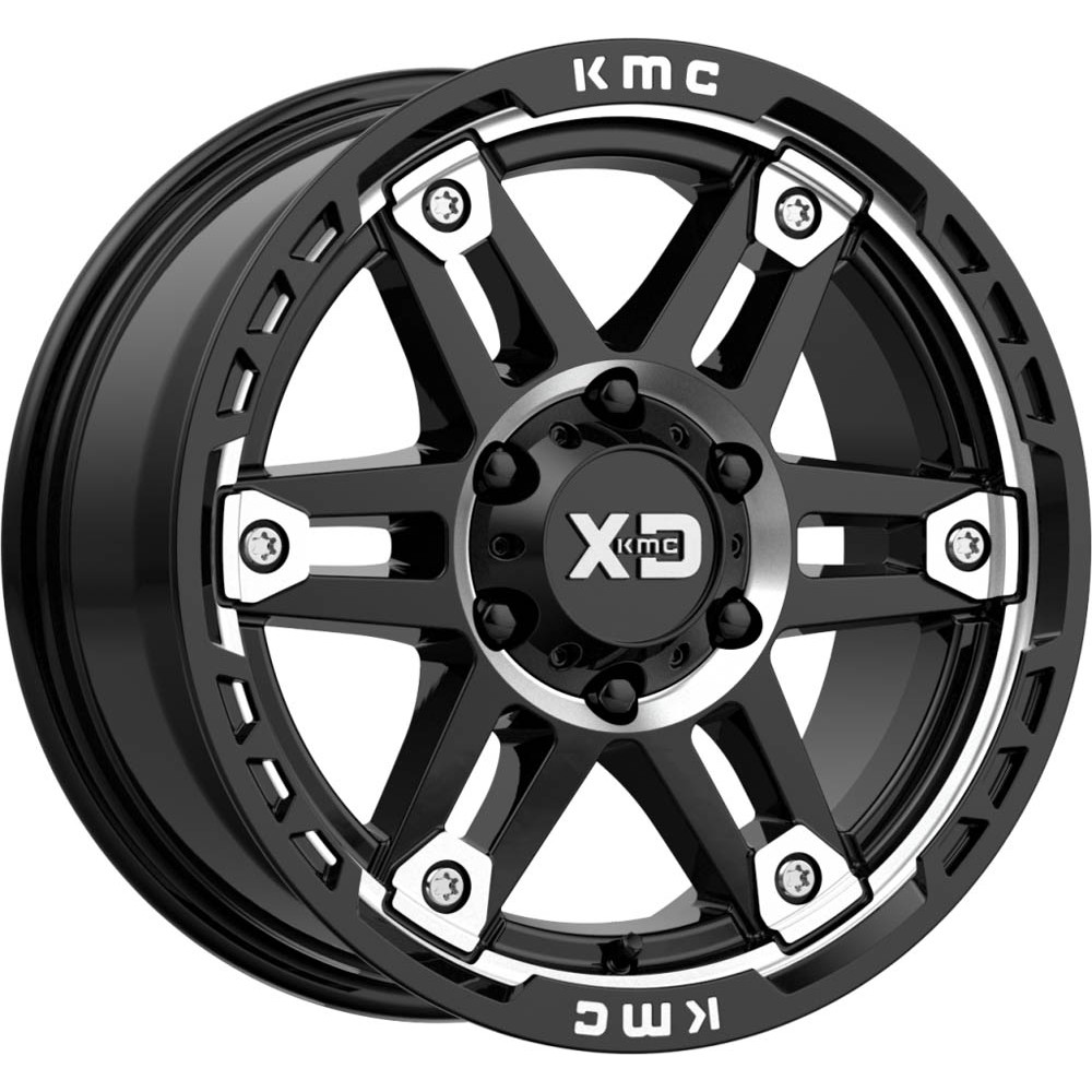XD XD840 SPY II Gloss Black Machined Wheel 17" x 8" | Ford Ranger 2019-2023