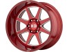 XD XD844 PIKE Brushed Red With Milled Accent Wheel (22