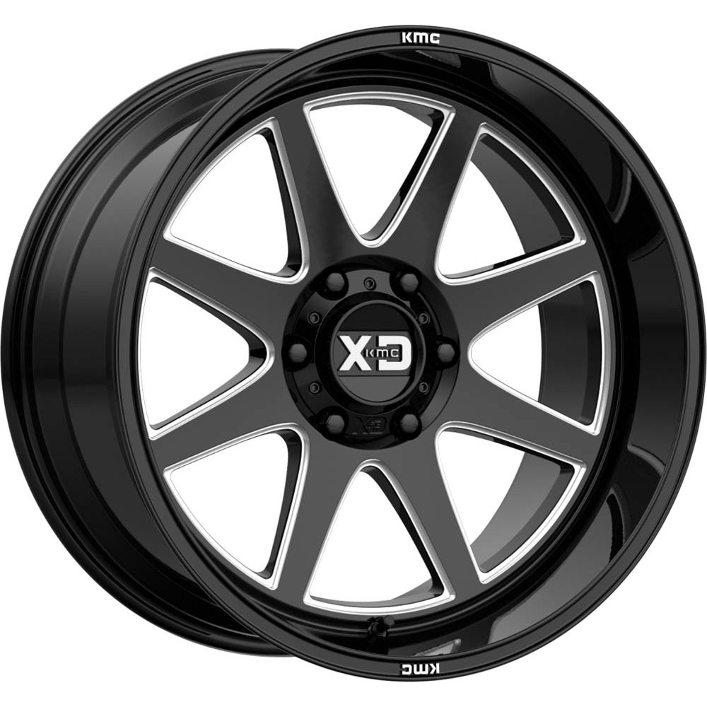 XD XD844 PIKE Gloss Black Milled Wheel (20