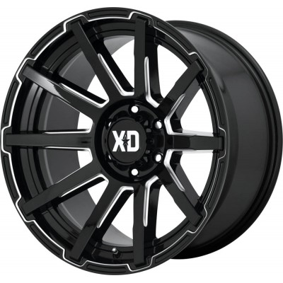 XD XD847 OUTBREAK Gloss Black Milled Wheel 20" x 9" | Ford F-150 2021-2023
