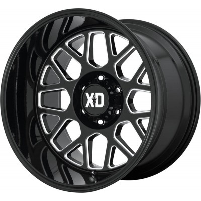 XD XD849 GRENADE 2 Gloss Black Milled Wheel 18" x 9" | Ford F-150 2021-2023