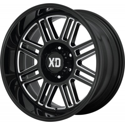XD XD850 CAGE Gloss Black Milled Wheel 20" x 9" | Ford F-150 2021-2023