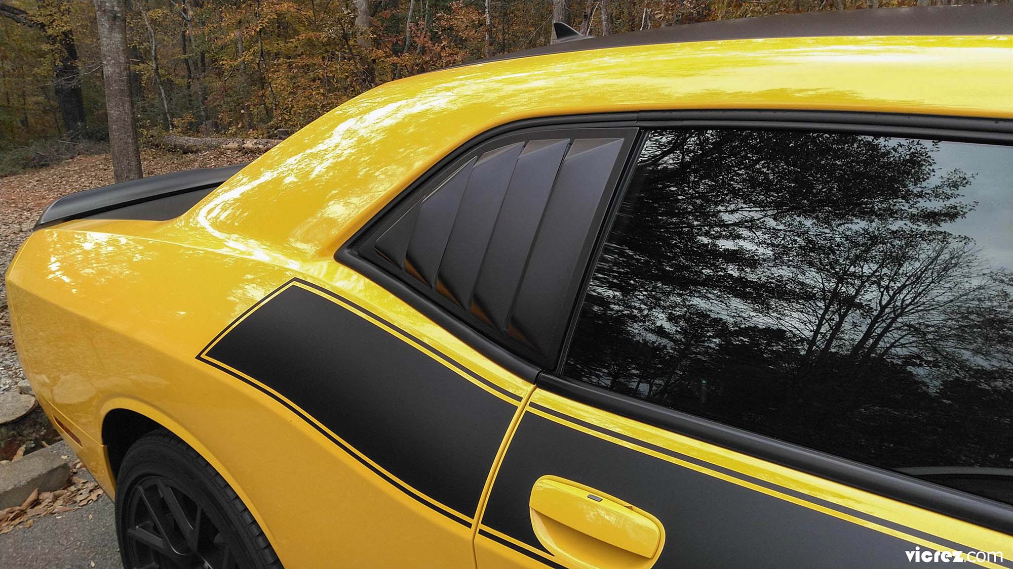 Bonbo Matte Black Rear Window Louver For Dodge Charger 2011-2023 (SXT/GT/RT/Scat Pack/SRT Hellcat) – Easy DIY Install