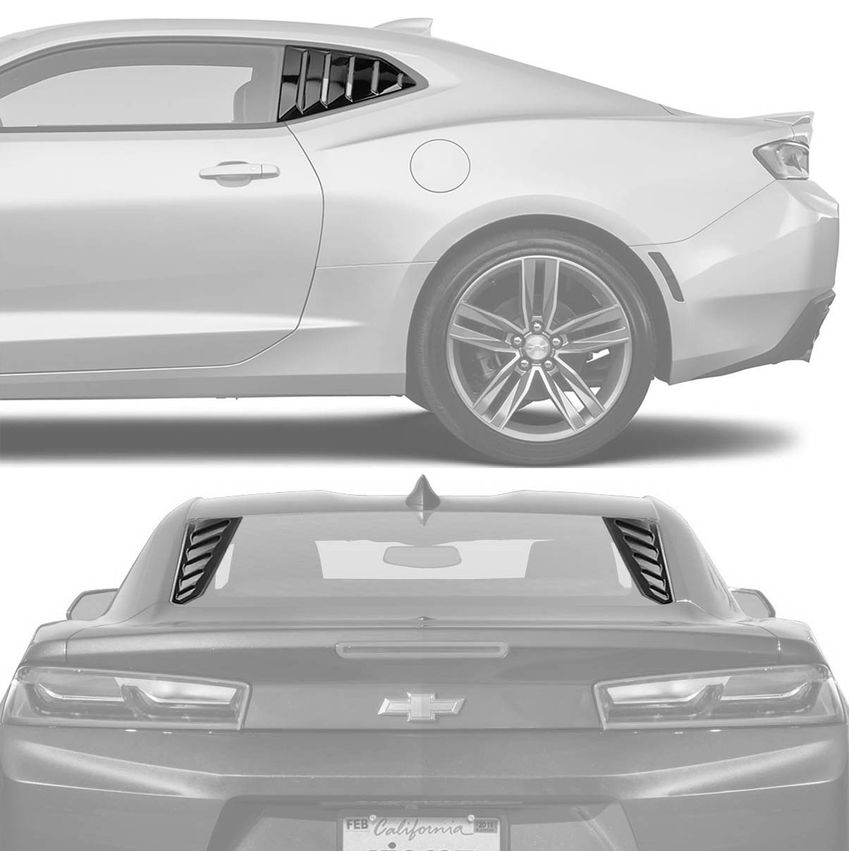LV Universal Rear Window Quarter Wrap Both Sides – Bad Influence Automotive