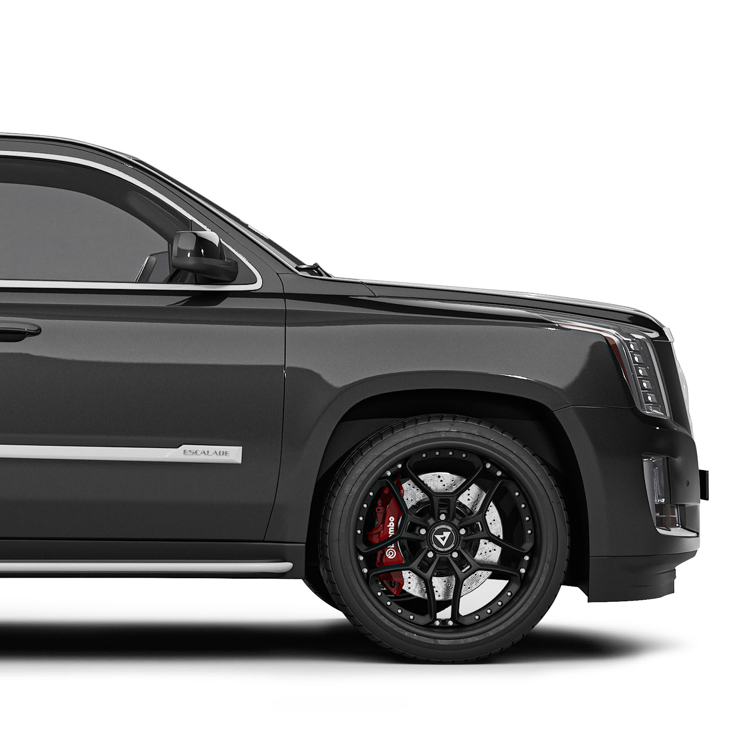 thumbnail image 2 of Pair Of Front Fenders For Cadillac Escalade 2007-2014 - Driver & Passenger Side, Primed Steel 2 of 2