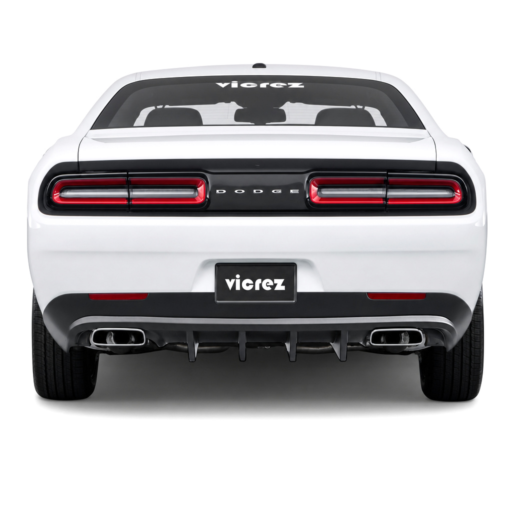 thumbnail image 2 of KEEPDSGN 10-Fin Rear Diffuser – For Dodge Challenger 2015-2023 Bumper Splitter 2 of 6