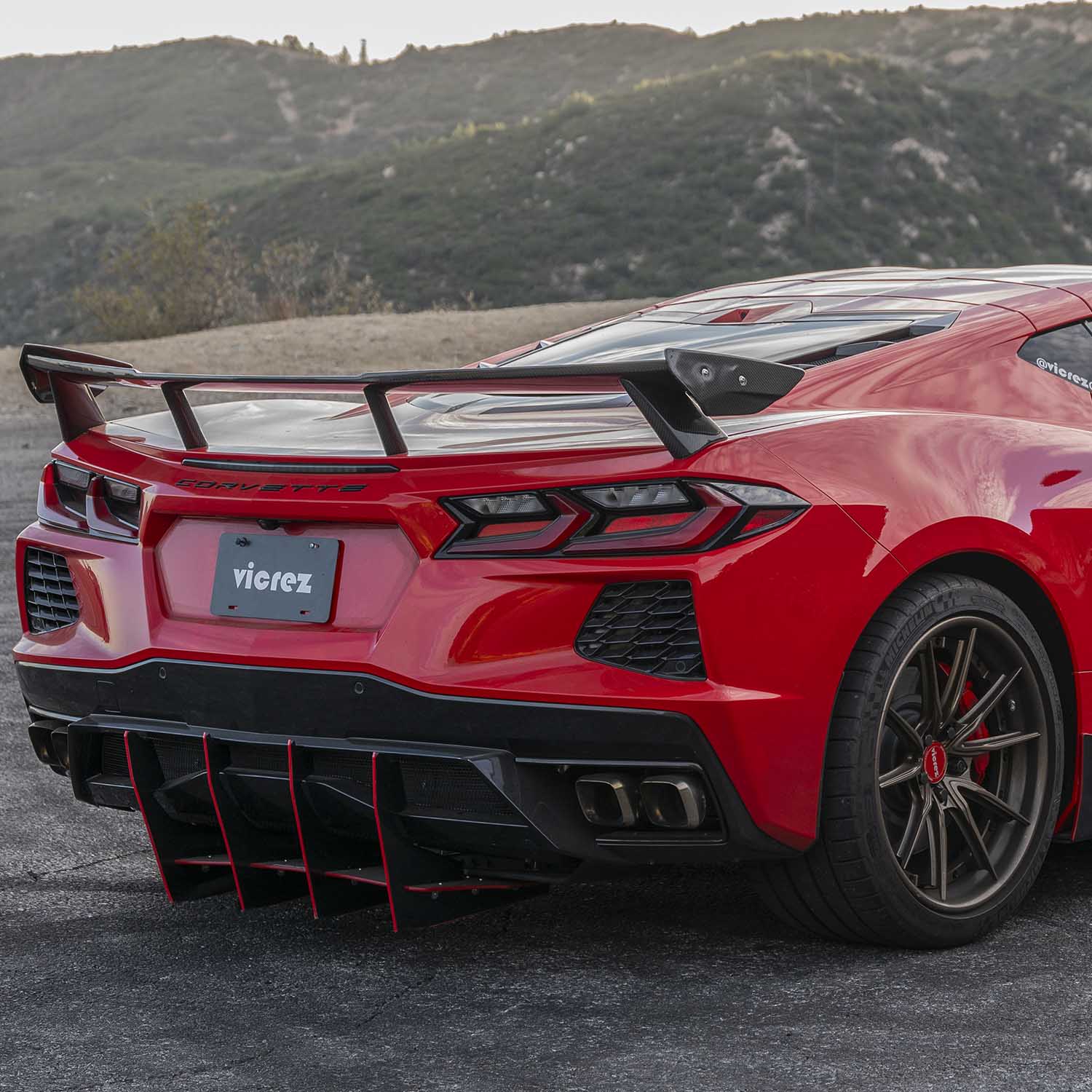 Corvette C8 Carbon Fiber High Wing Spoiler